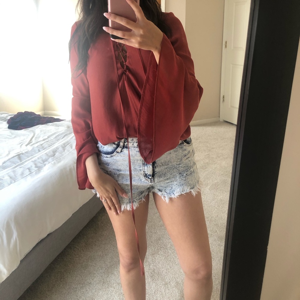 Forever 21 bell sleeve top